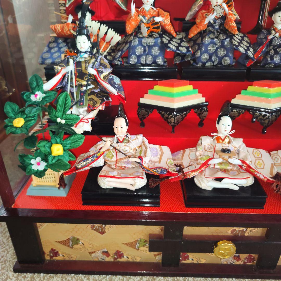 雛人形　ガラスケース付き