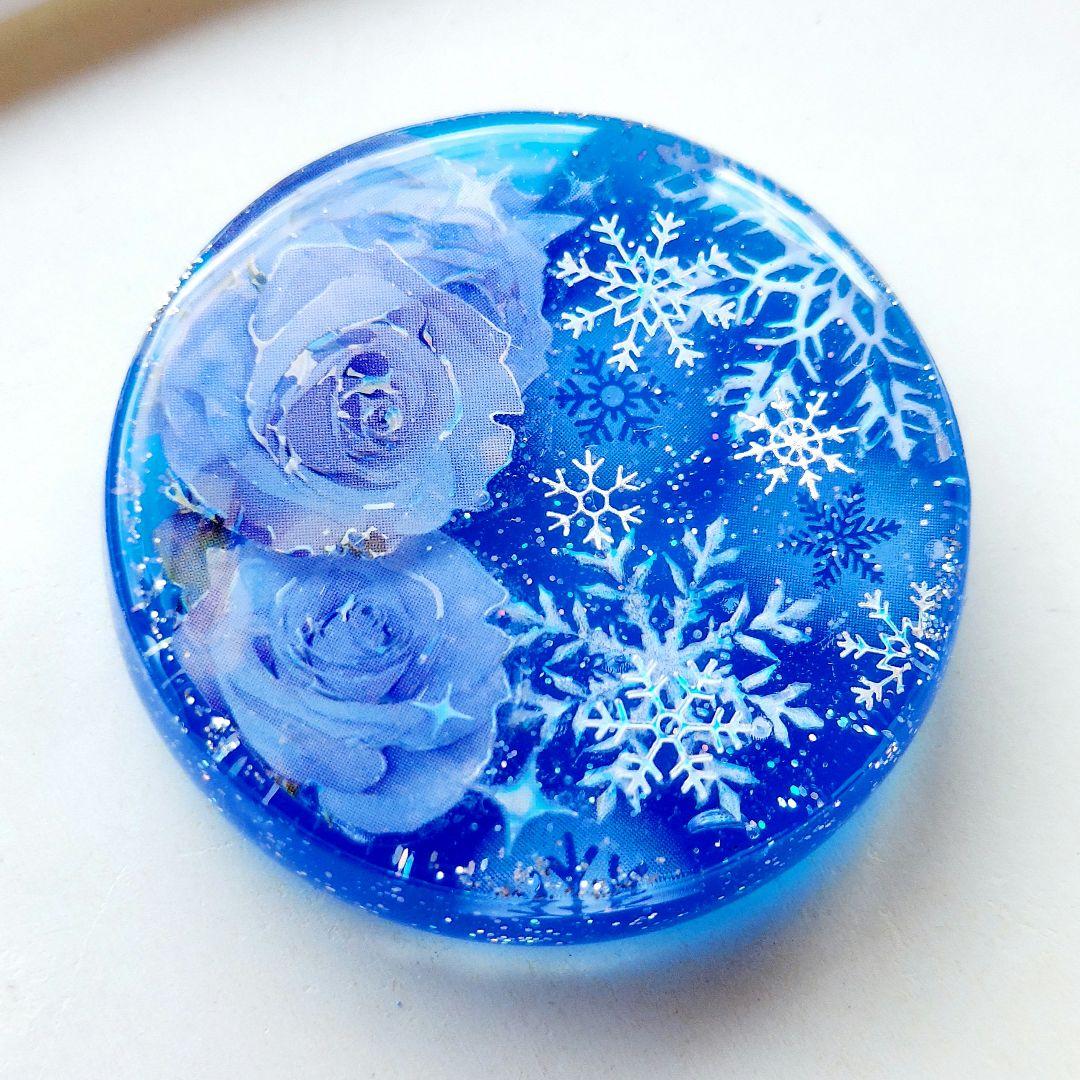 【1672】レジン　ヘアゴム　ポニーフック　ブロ―チ　ハンドメイド