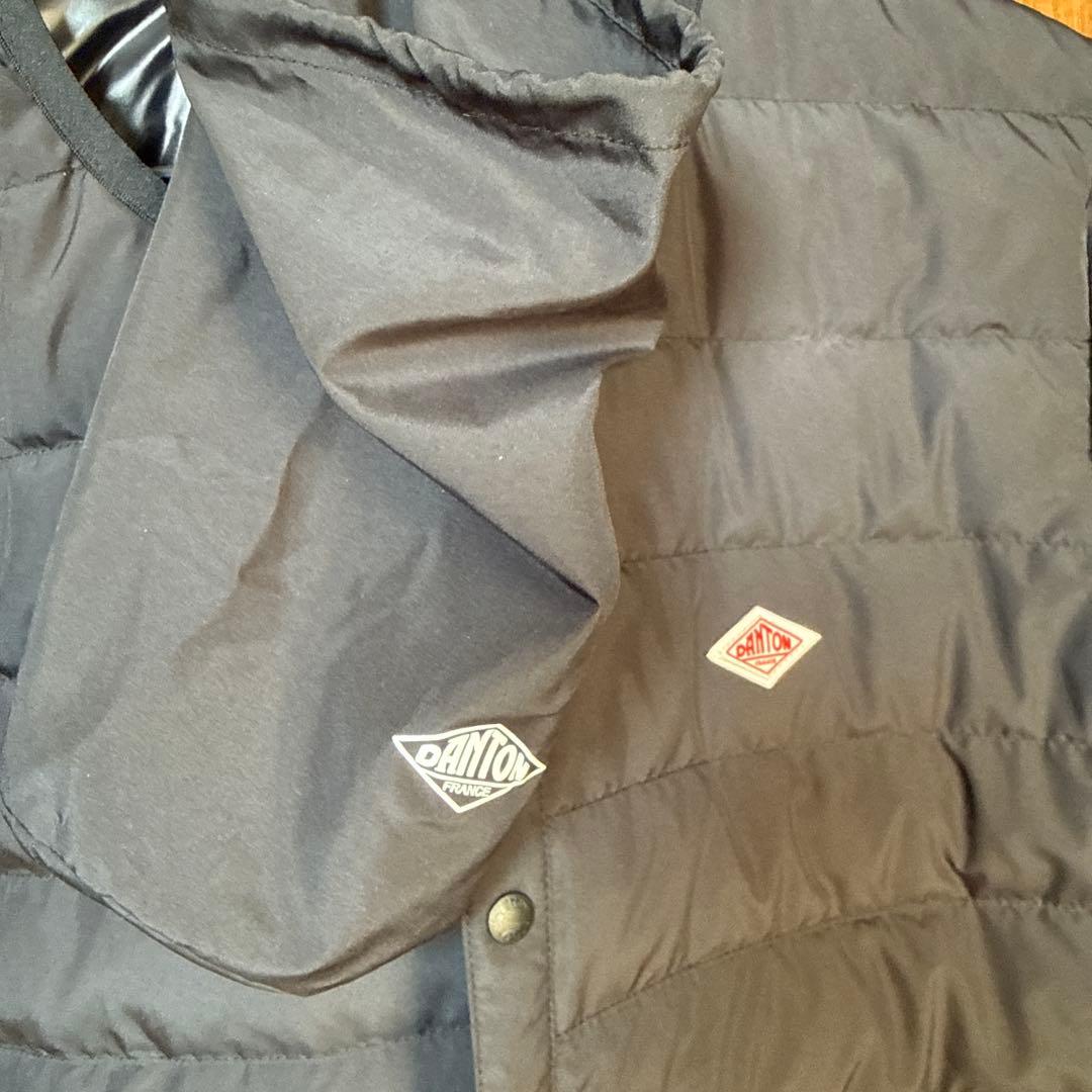 【早い者勝ち】DANTON ダントン Sサイズ　ノーカラーインナーダウン