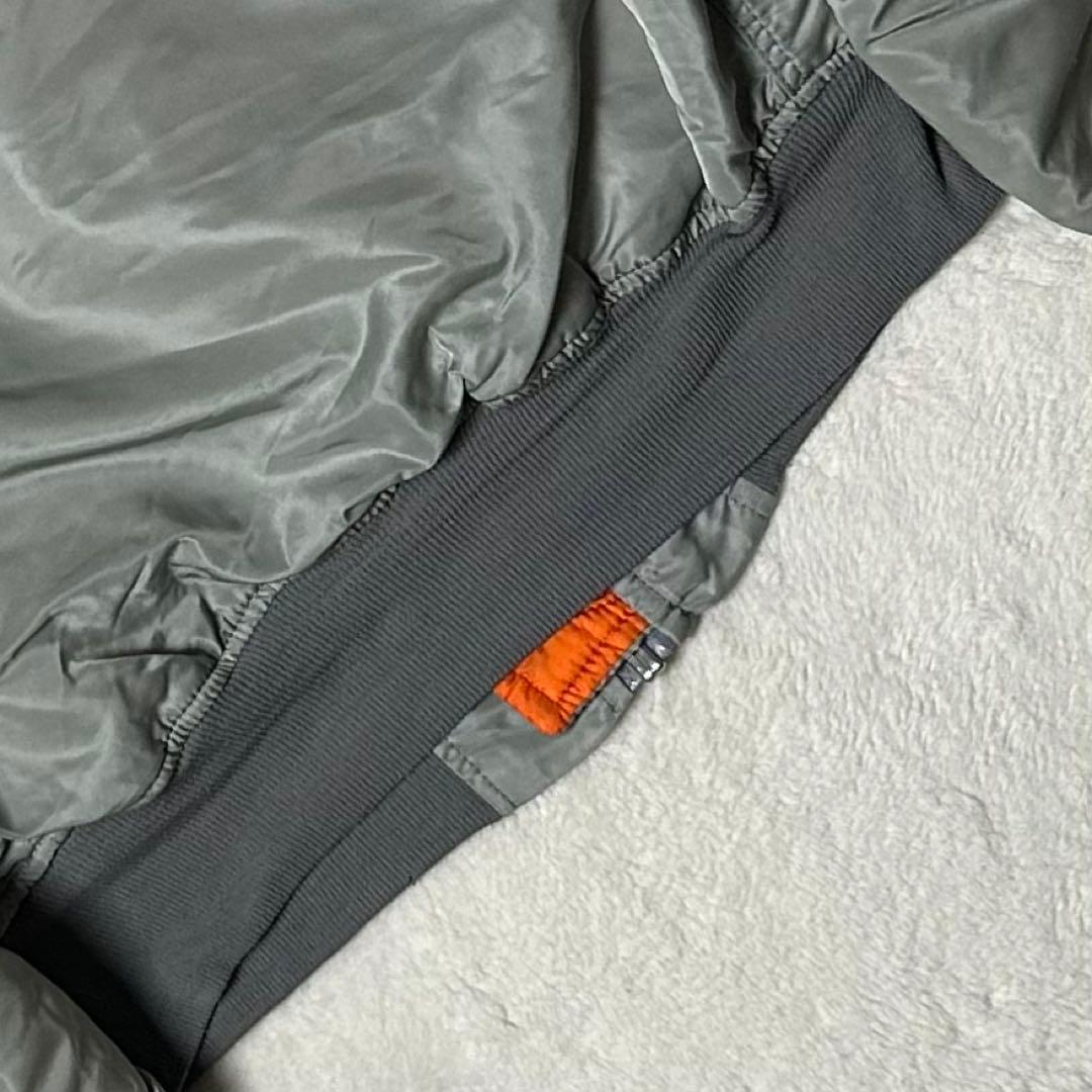 希少✨ 90s USA製 アルファ MA-1 グレー L フライトジャケット
