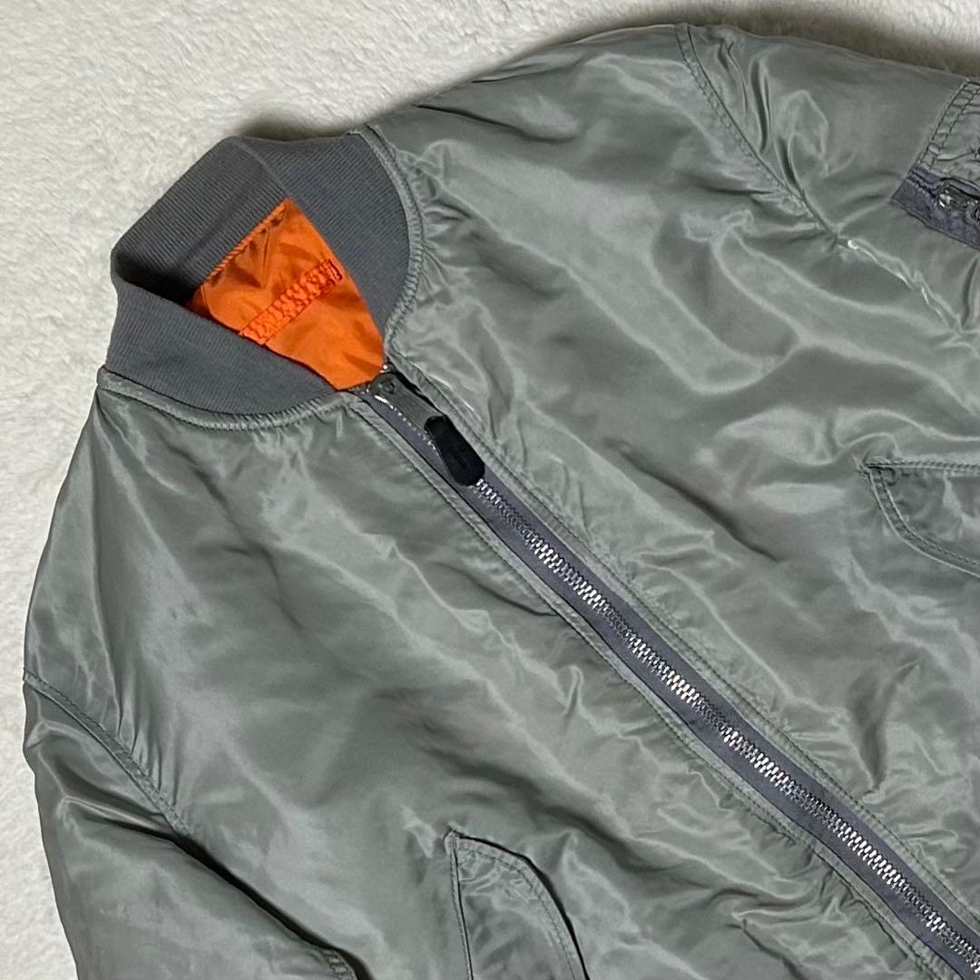 希少✨ 90s USA製 アルファ MA-1 グレー L フライトジャケット
