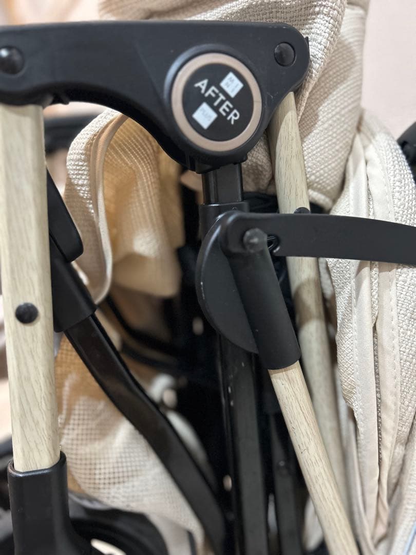 【美品】nanan MINIAFTER ベビーカー ベージュ AB型