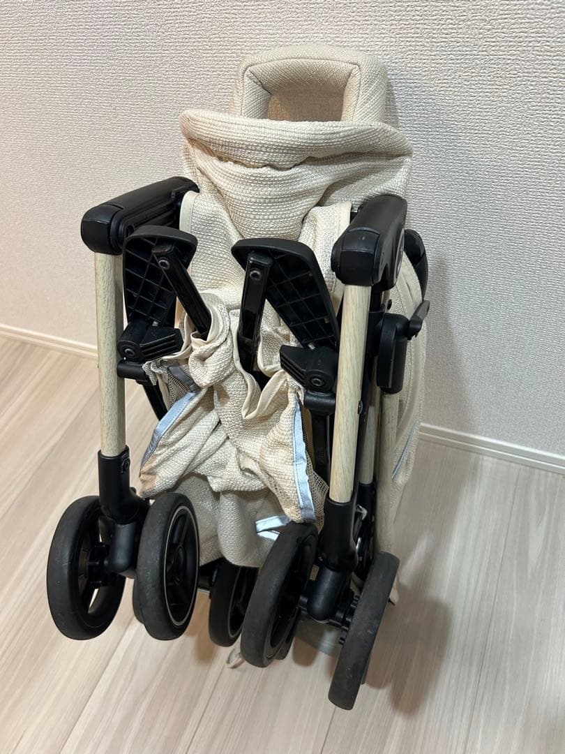 【美品】nanan MINIAFTER ベビーカー ベージュ AB型