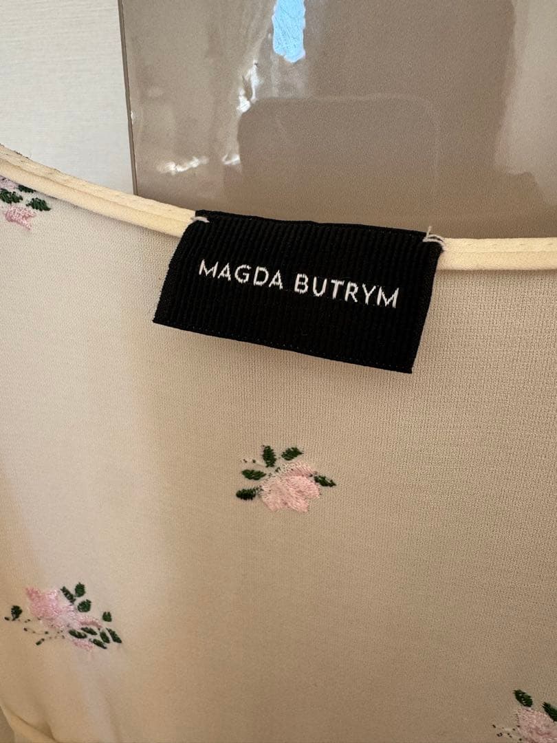 MAGDA BUTRYM 花柄シルクブラウス 36