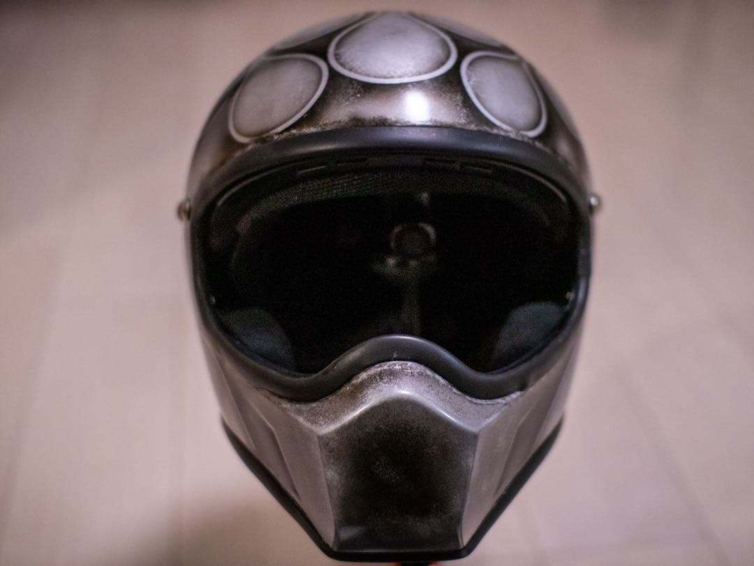 フルフェイス　ドラッグタイプ　クラシック　シルバーエイジング黒フレア