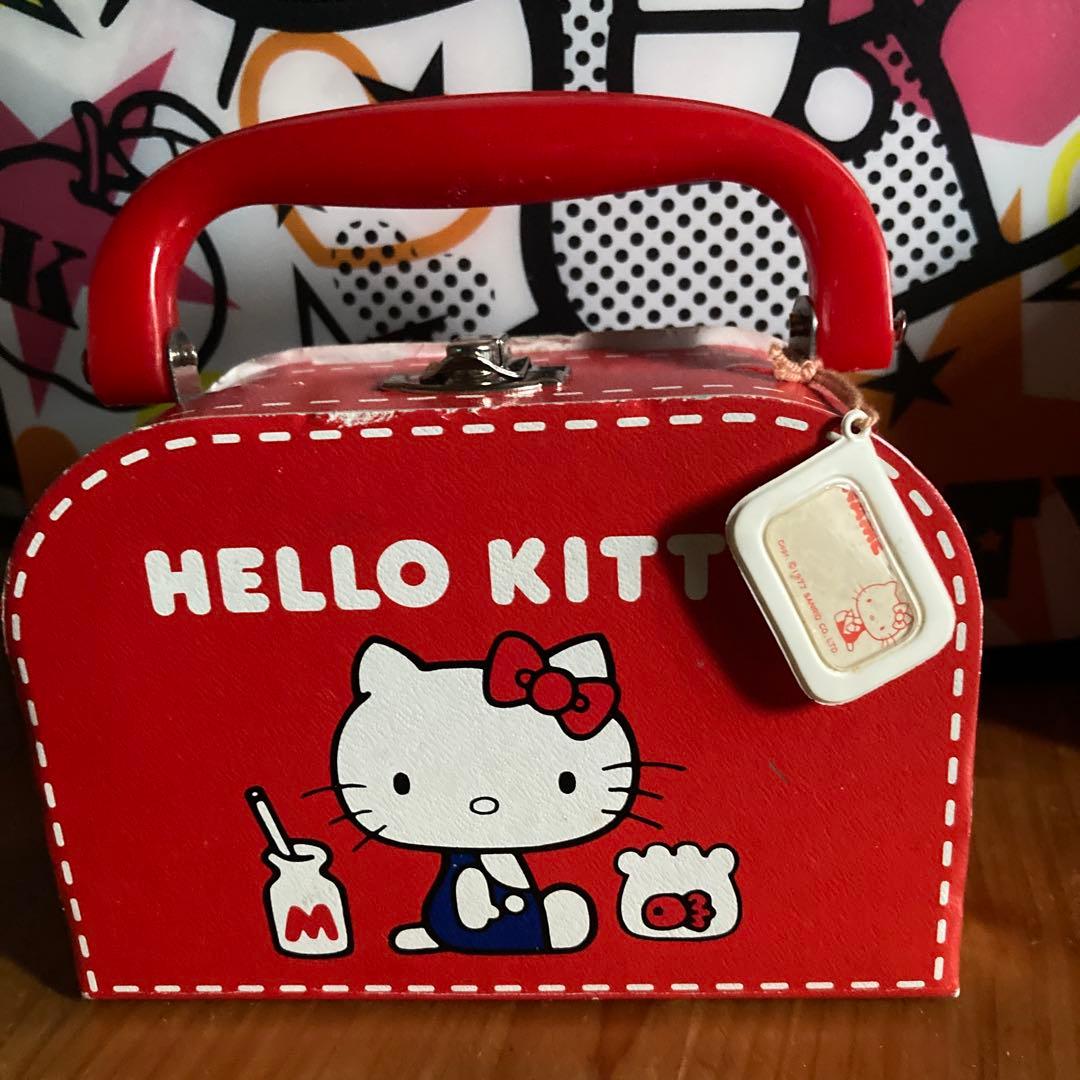 キティ　がま口　ケース付き　バック型　小物入れ 激可愛　希少　1998