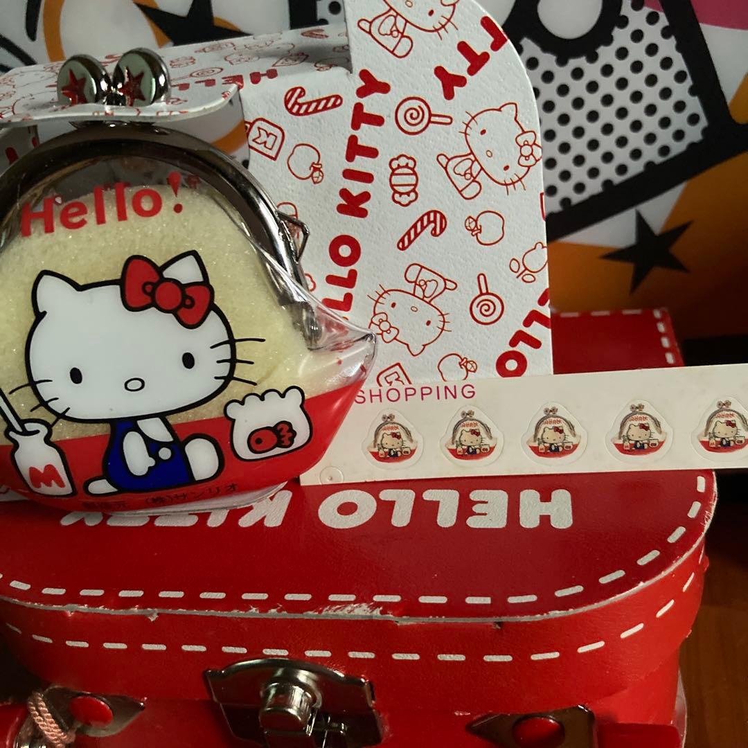 キティ　がま口　ケース付き　バック型　小物入れ 激可愛　希少　1998