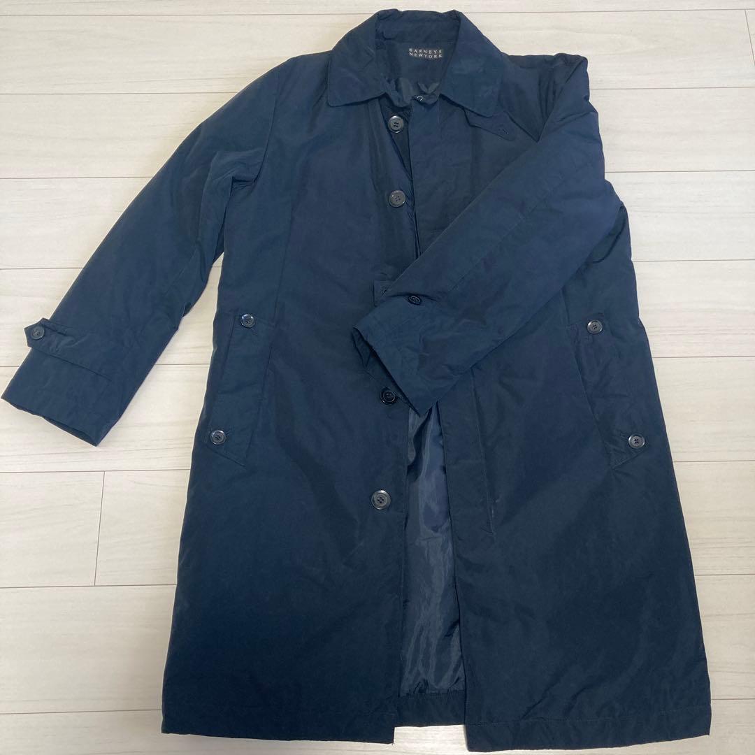 BARNEYS バーニーズ コート ネイビー ダウン XL