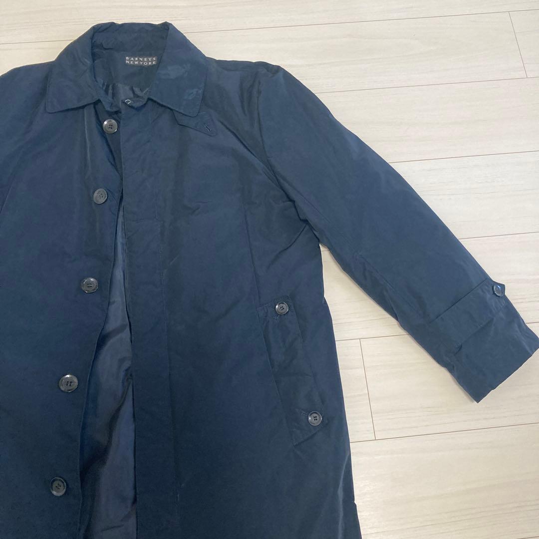 BARNEYS バーニーズ コート ネイビー ダウン XL