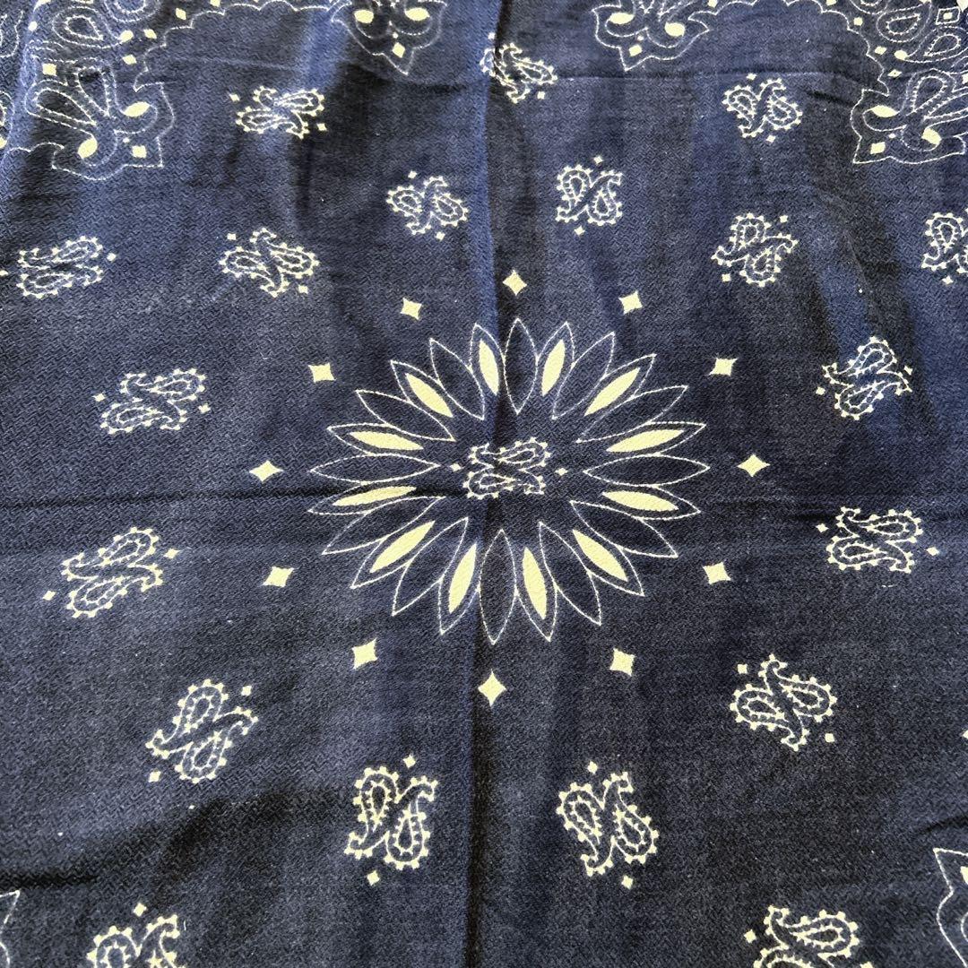 マニプリ　manipuri ペイズリー柄　ウールシルクストール　大判