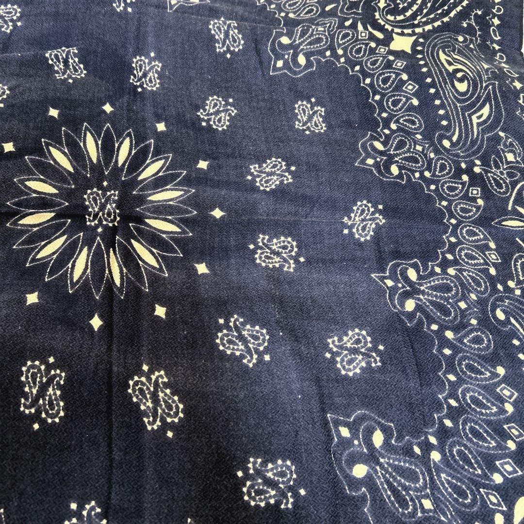 マニプリ　manipuri ペイズリー柄　ウールシルクストール　大判