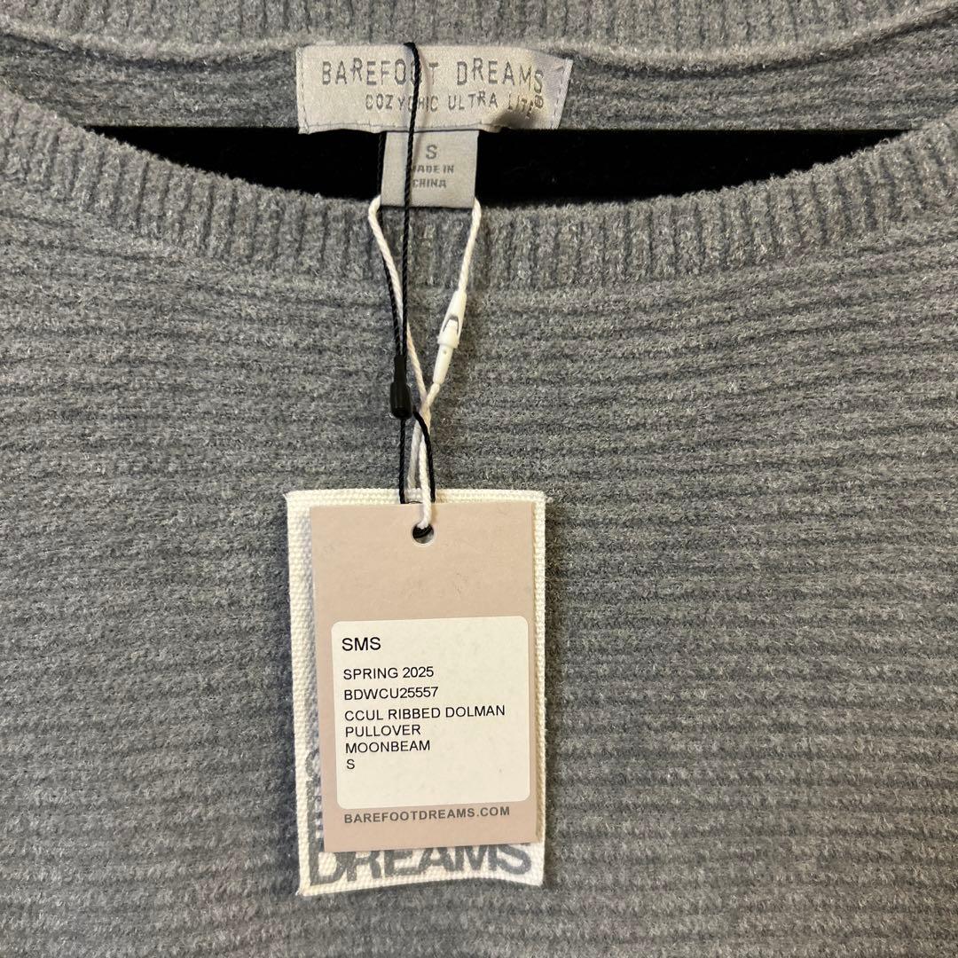 【新品未使用】タグ付　Barefoot Dreams トップス　ドルマン　グレー
