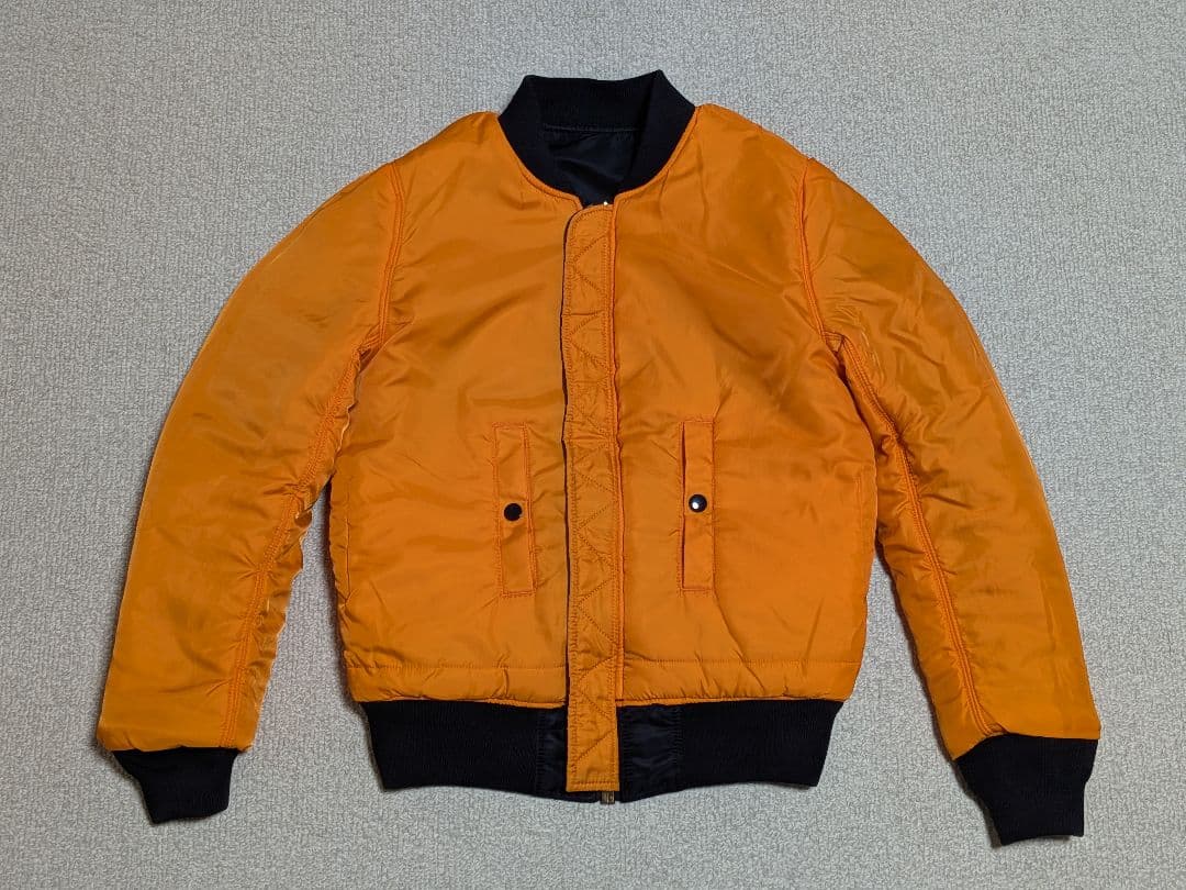 美品 アルファインダストリーズ MA-1 黒フライトジャケット 空軍 米国古着S