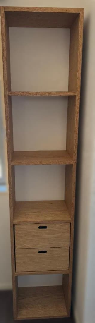 スタッキングシェルフ・５段 収納引き出し付き