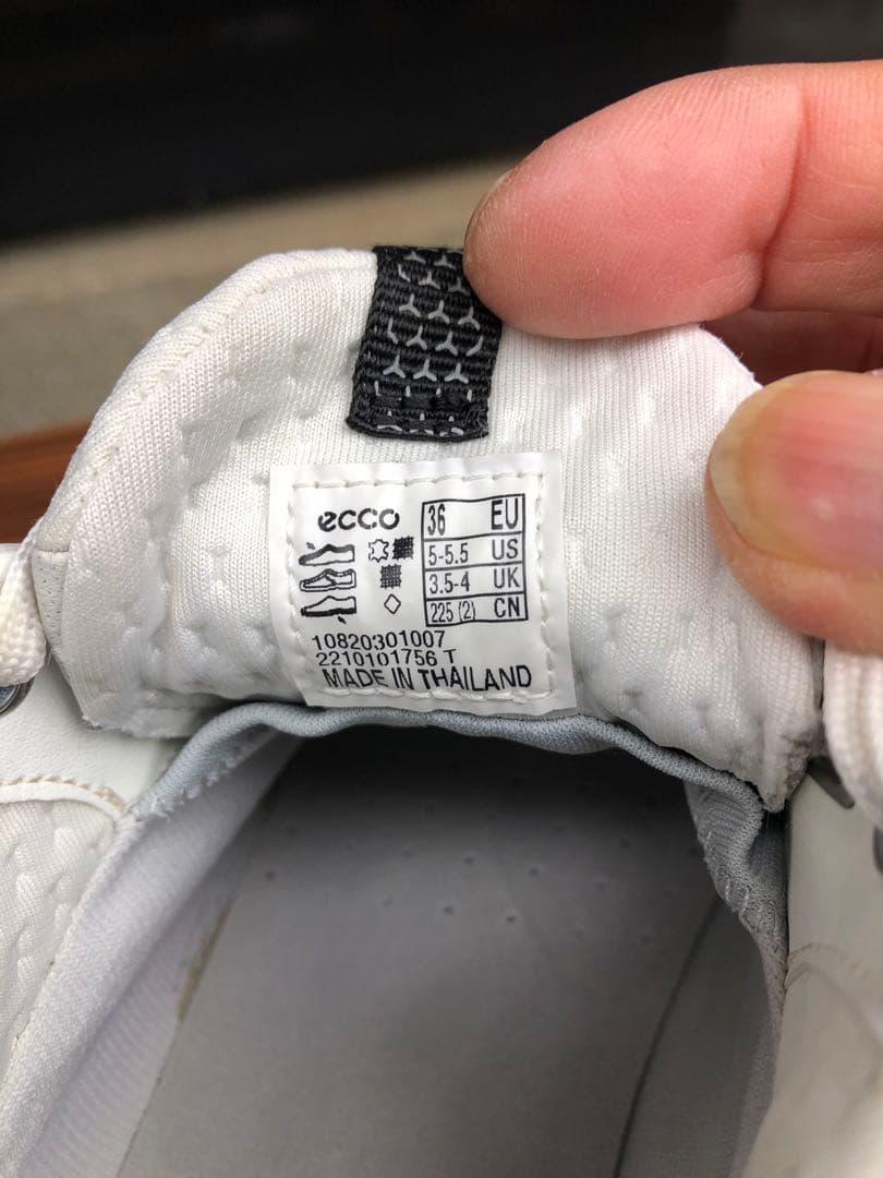 328番 美品 ECCO biom ゴルフシューズ36 23.0cmスパイクレス