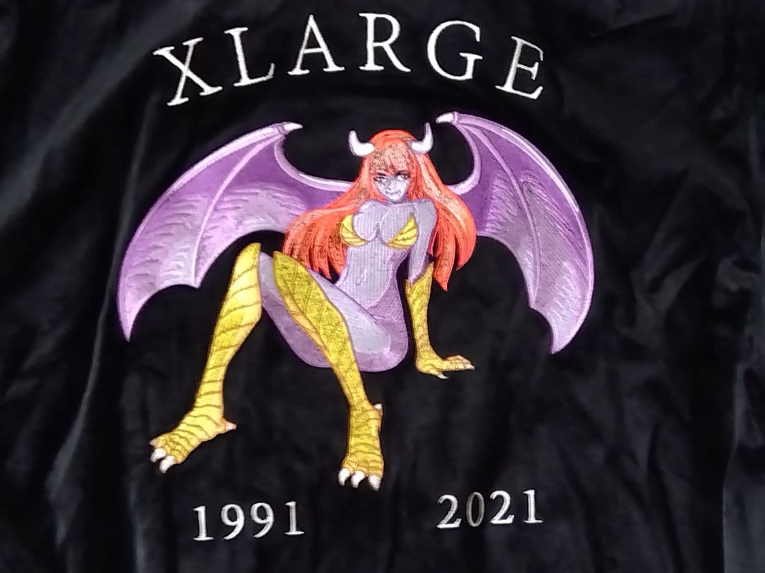 XLARGE エクストララージベロアスーベニアジャケット ハーピィ柄 M