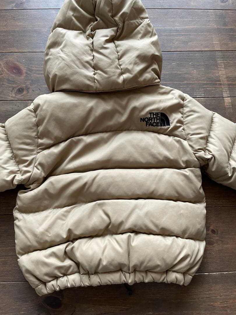 The North Face フード付きダウンジャケット ベージュ