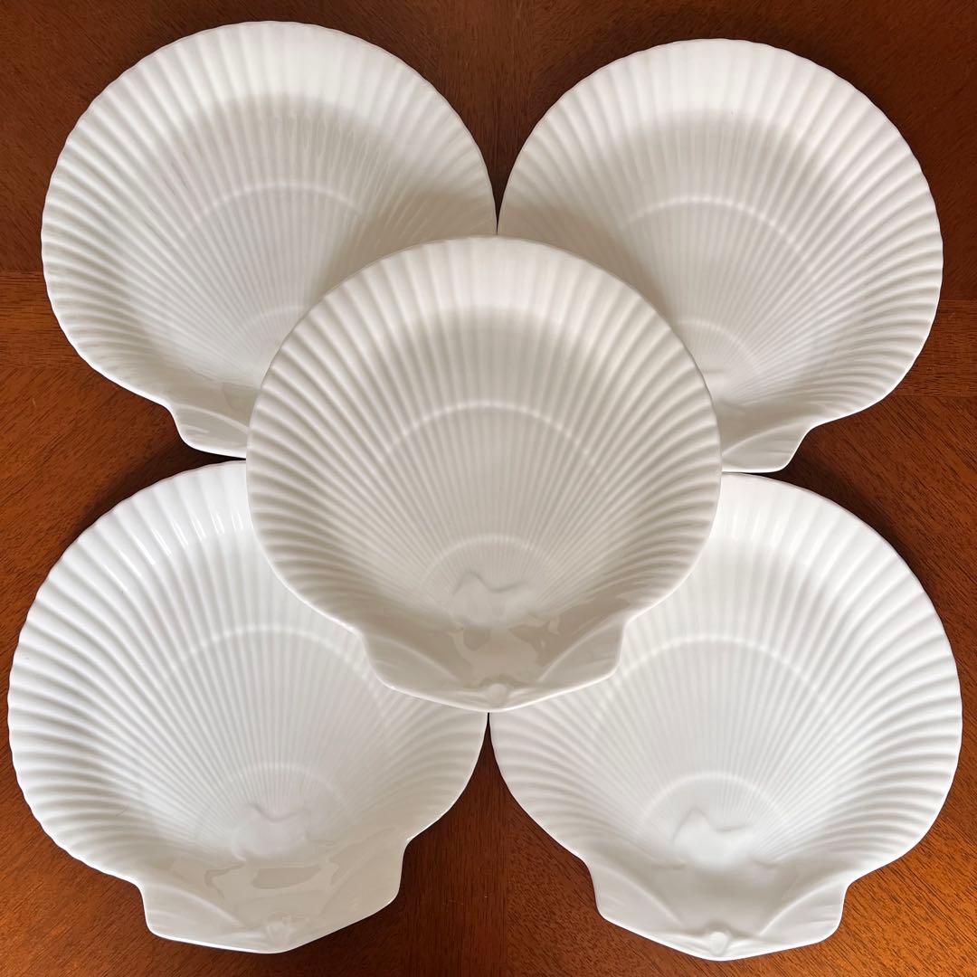 【美品】英国製　ウェッジウッド★ノーチラス★シェルプレート　5枚
