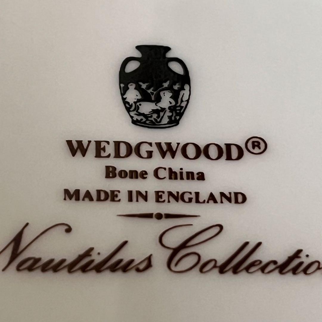 【美品】英国製　ウェッジウッド★ノーチラス★シェルプレート　5枚