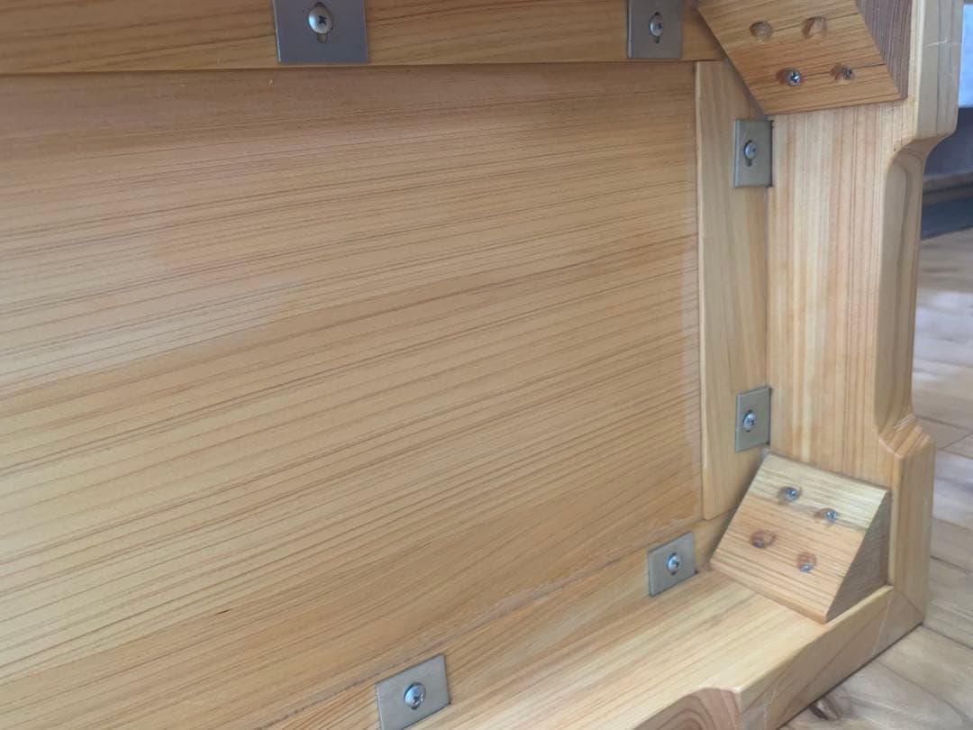 総檜✨桧✨リビング小物収納家具、電話台【MUKU】職人作品一点物