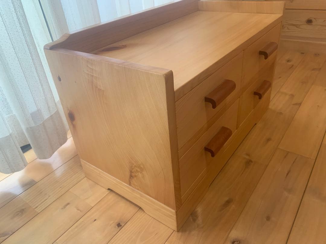 総檜✨桧✨リビング小物収納家具、電話台【MUKU】職人作品一点物