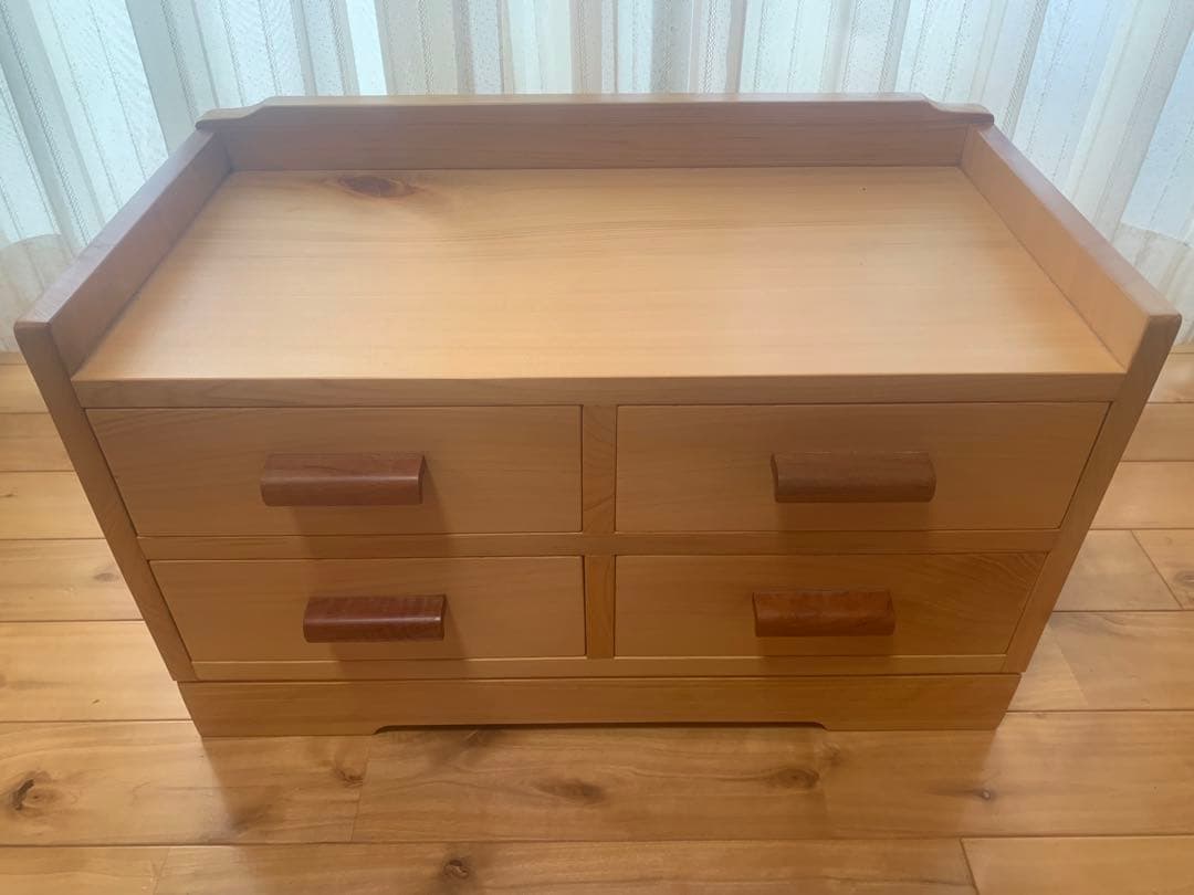 総檜✨桧✨リビング小物収納家具、電話台【MUKU】職人作品一点物