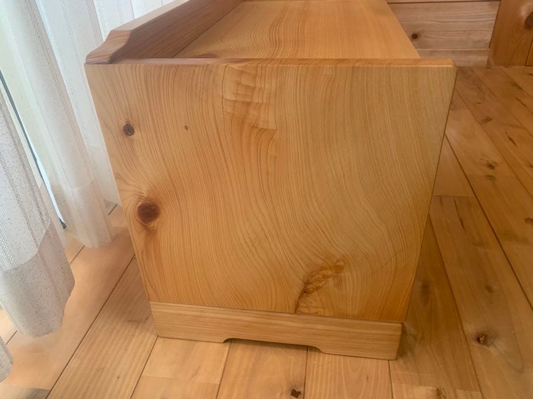 総檜✨桧✨リビング小物収納家具、電話台【MUKU】職人作品一点物
