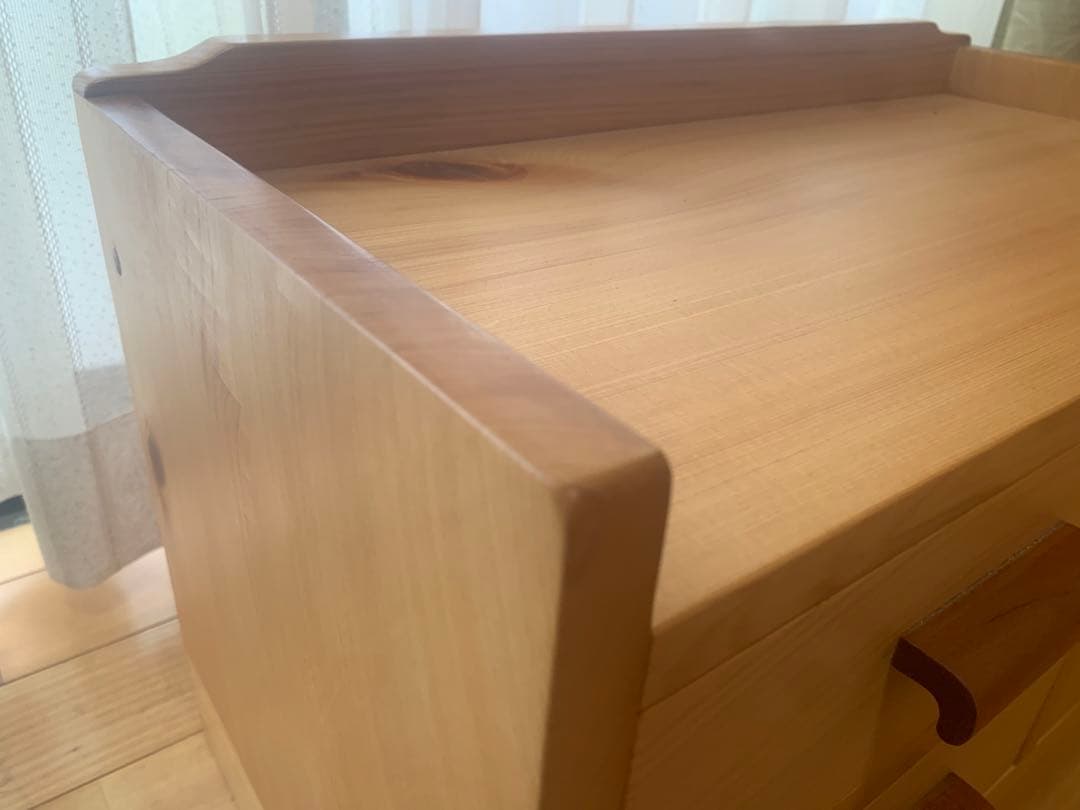 総檜✨桧✨リビング小物収納家具、電話台【MUKU】職人作品一点物