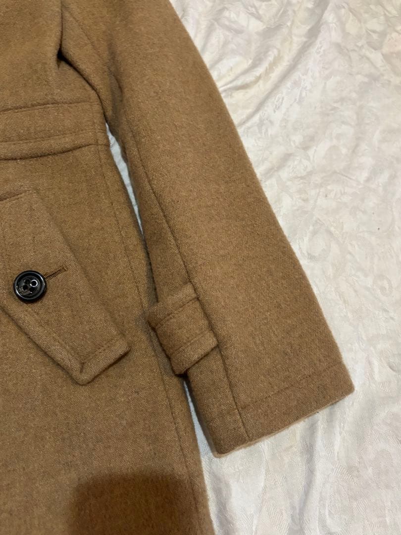着用回数少なめ バーバリー ブルーレーベル ダッフルコート 38 ブラウン