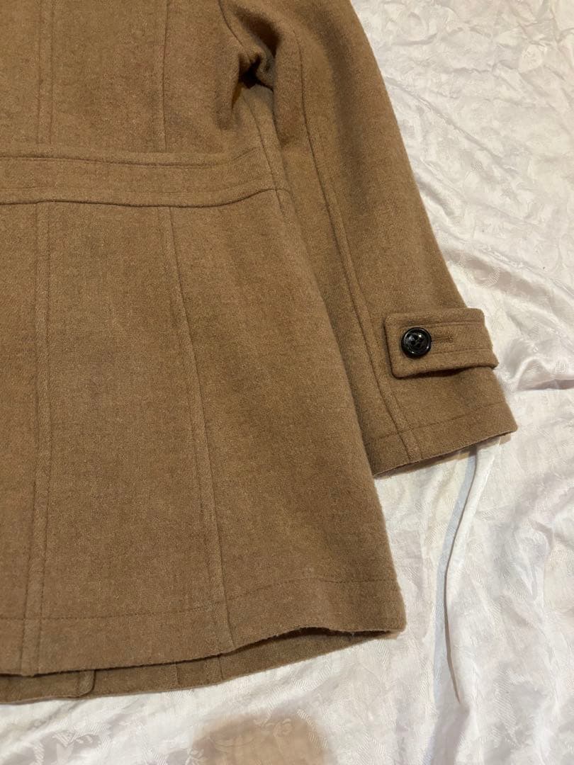 着用回数少なめ バーバリー ブルーレーベル ダッフルコート 38 ブラウン