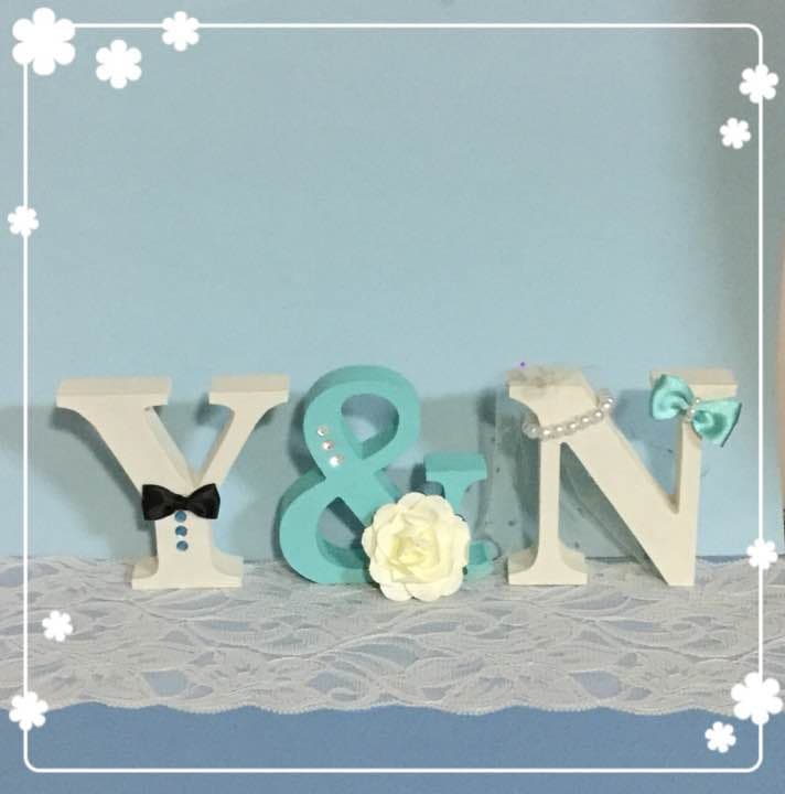 プロフ必ず見てください様確認用♡ウエディングバージョン・イニシャルオブジェ