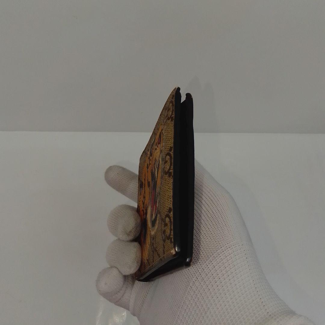 KB101 グッチ GGスプリーム 2つ折り財布 メンズ 虎 タイガー