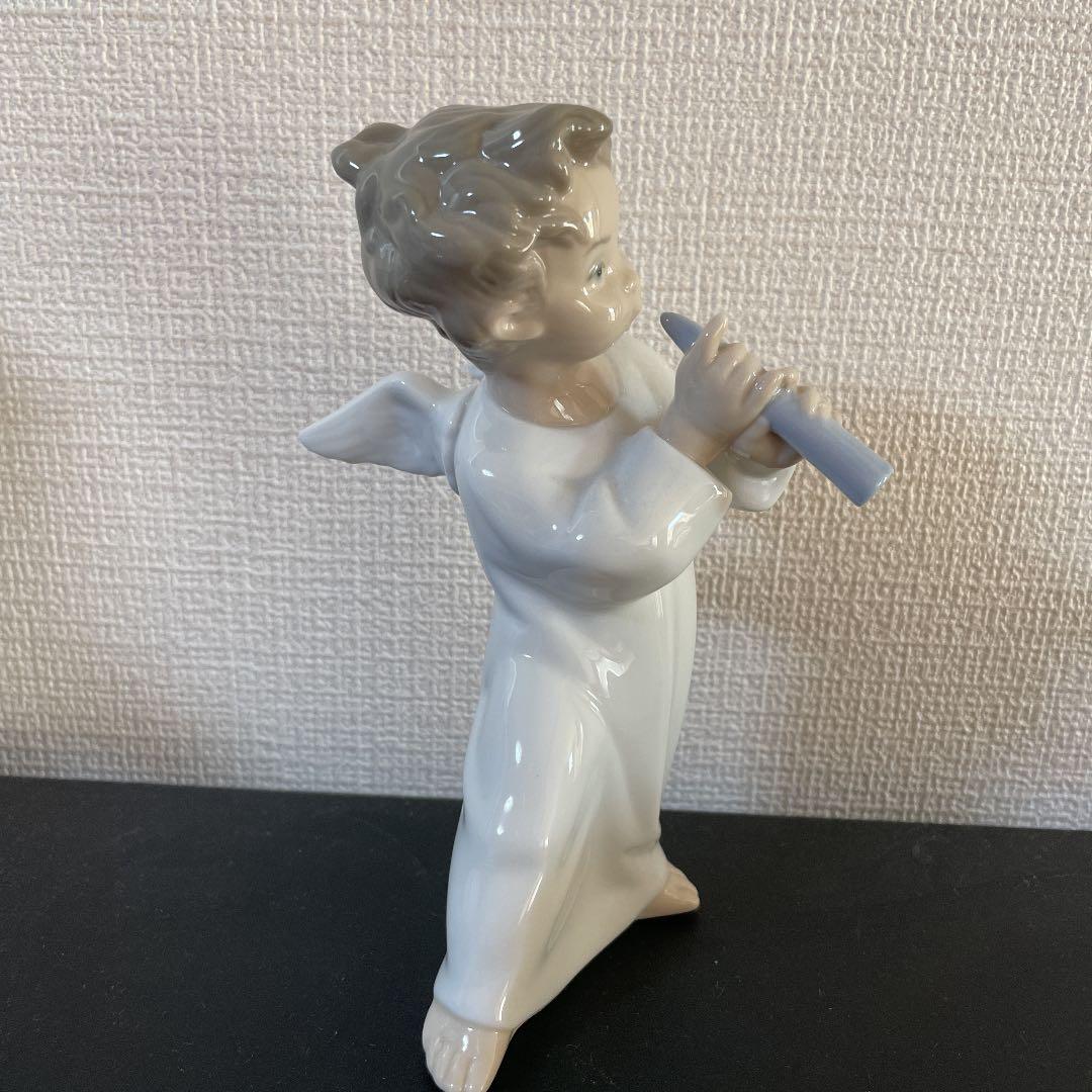 美品 LLADRO／リアドロ フィギュリン／笛を吹く天使 　可愛い