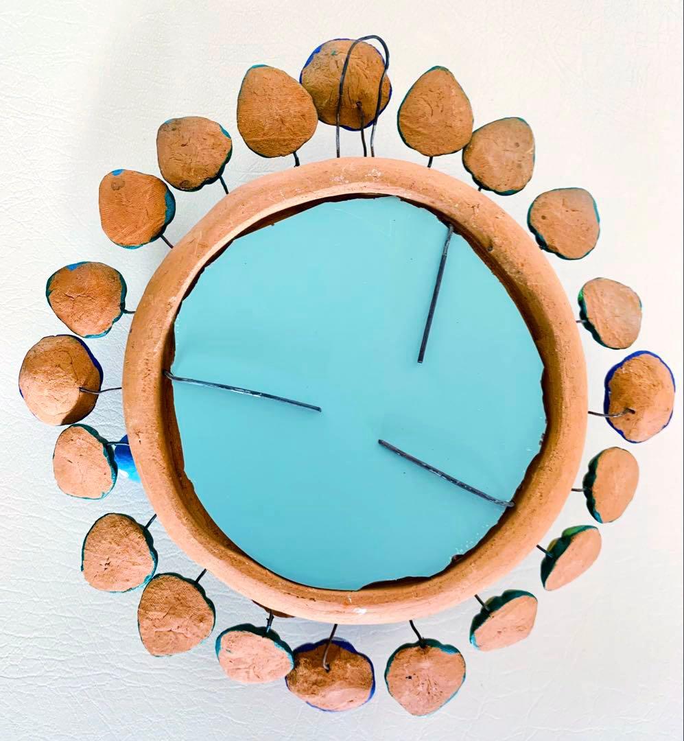 メキシコ メテペック 生命の樹 壁掛け鏡 陶芸 工芸品 民芸品 インテリア