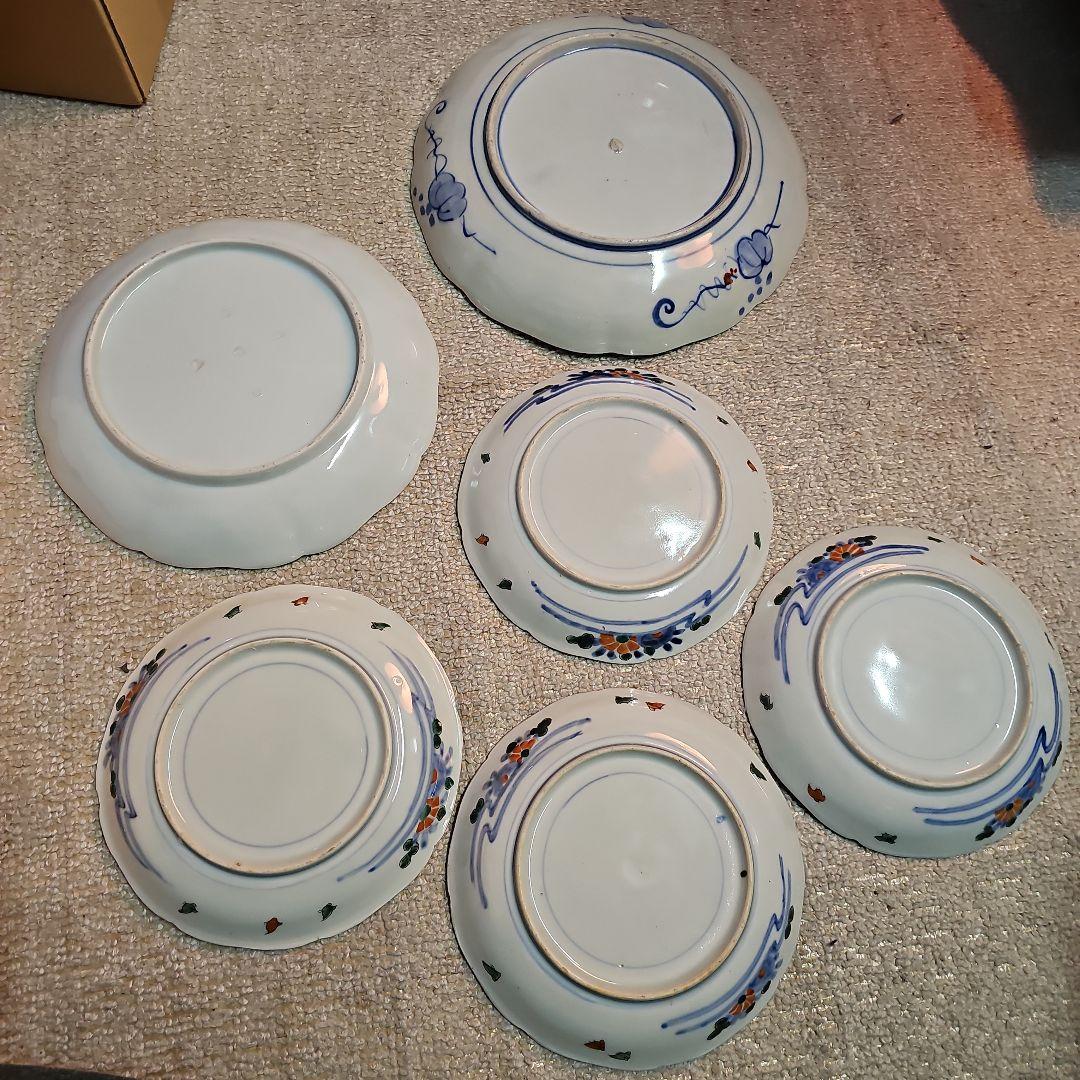 江戸後期から幕末明治の伊万里皿 合計6枚