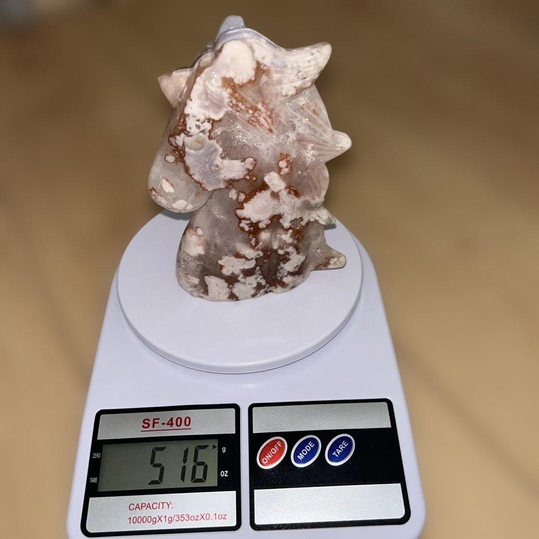 ピンクアメジスト 桜瑪瑙 ユニコーン 516g bigサイズ 天然石 結晶