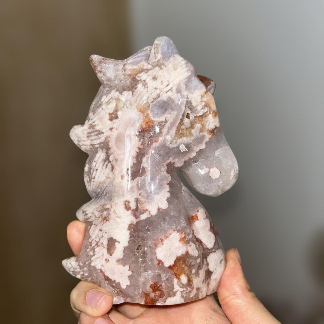 ピンクアメジスト 桜瑪瑙 ユニコーン 516g bigサイズ 天然石 結晶