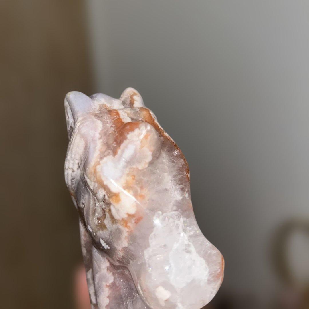 ピンクアメジスト 桜瑪瑙 ユニコーン 516g bigサイズ 天然石 結晶