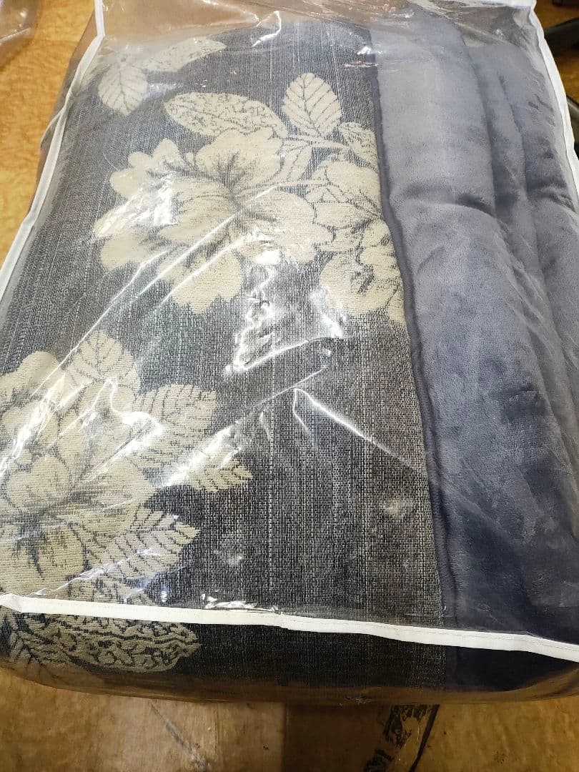 ロマンス小杉 こたつ 掛けふとん 正方形ジャガードゴブラン織  グレー