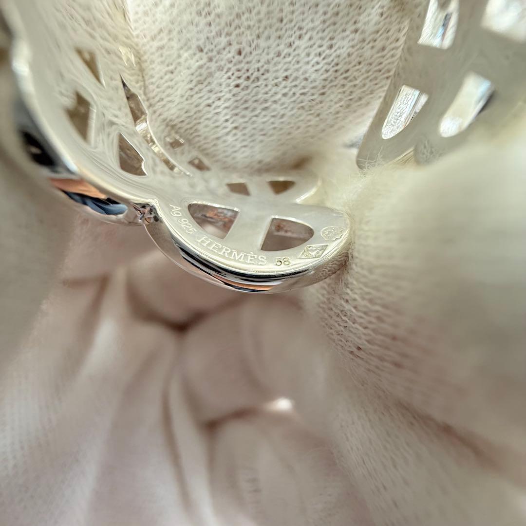 新品未使用　HERMES エルメス　シェーヌ ダンクル アンシェネ リング 58