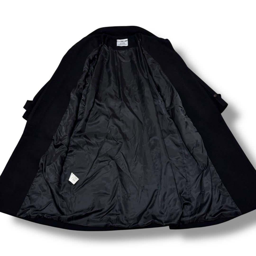 【極美品】OHOTORO Dublin Coat ベルト付き ウールコート 黒