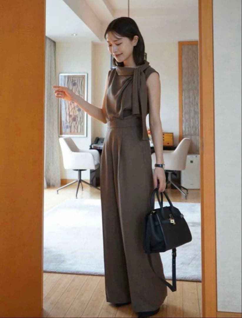 【本日迄】laubeblanc Side Bow-tie Combinaison