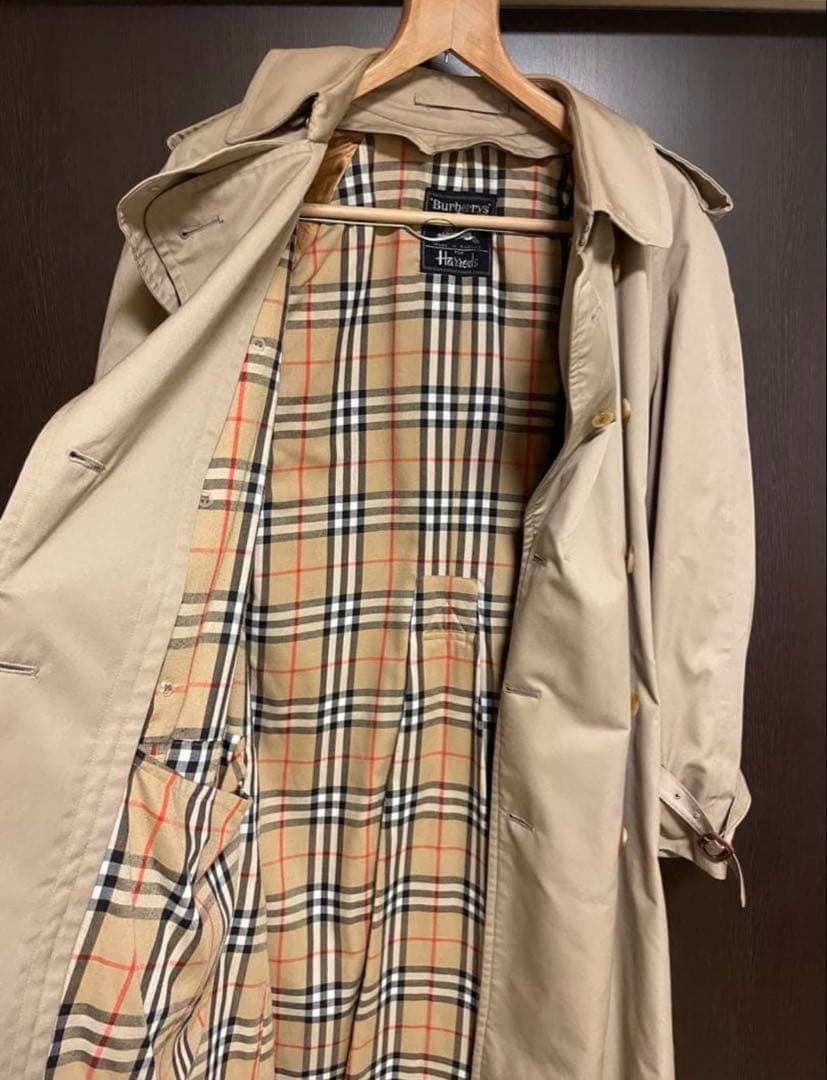 バーバリー　ベージュ ダブルブレスト トレンチコート