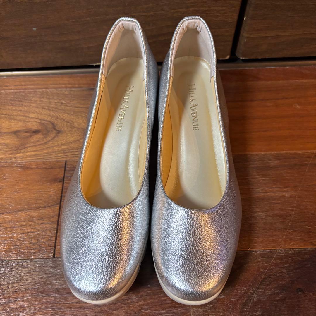 極美品★ヒルズアベニューHILLS AVENUE ウェーブソールシルバー22.5