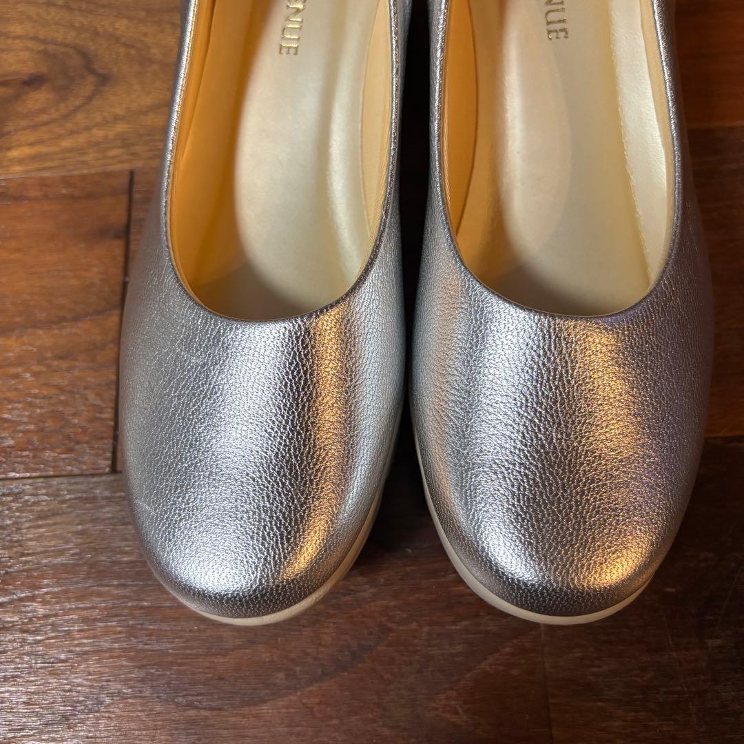 極美品★ヒルズアベニューHILLS AVENUE ウェーブソールシルバー22.5