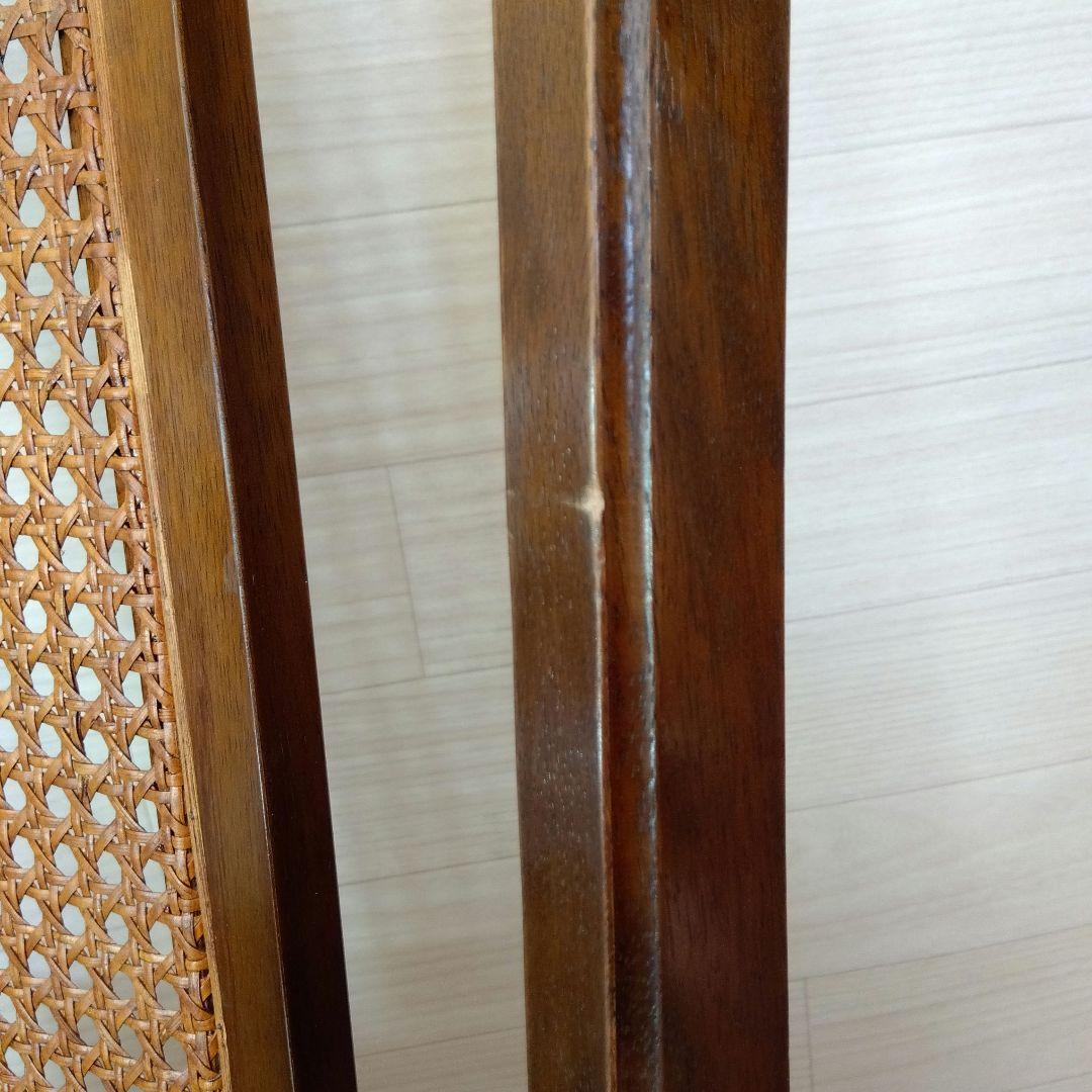 nic ニックチェーン　アンティーク　籐張り ダイニングチェア　希少