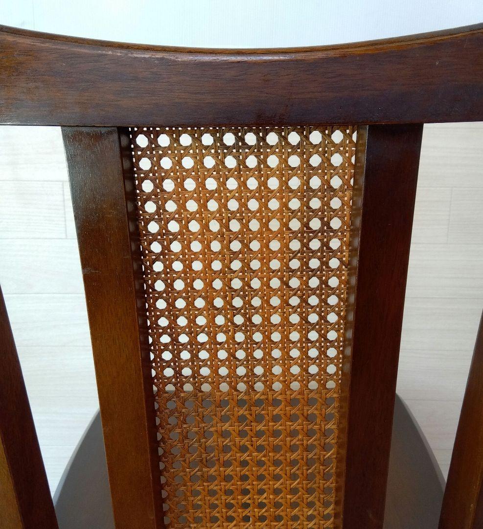 nic ニックチェーン　アンティーク　籐張り ダイニングチェア　希少