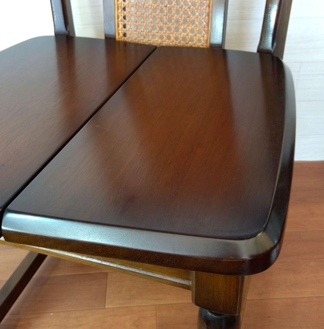 nic ニックチェーン　アンティーク　籐張り ダイニングチェア　希少