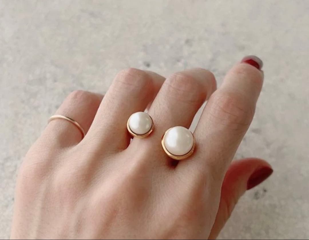 chieko+ パールコンビネーションリング 13号