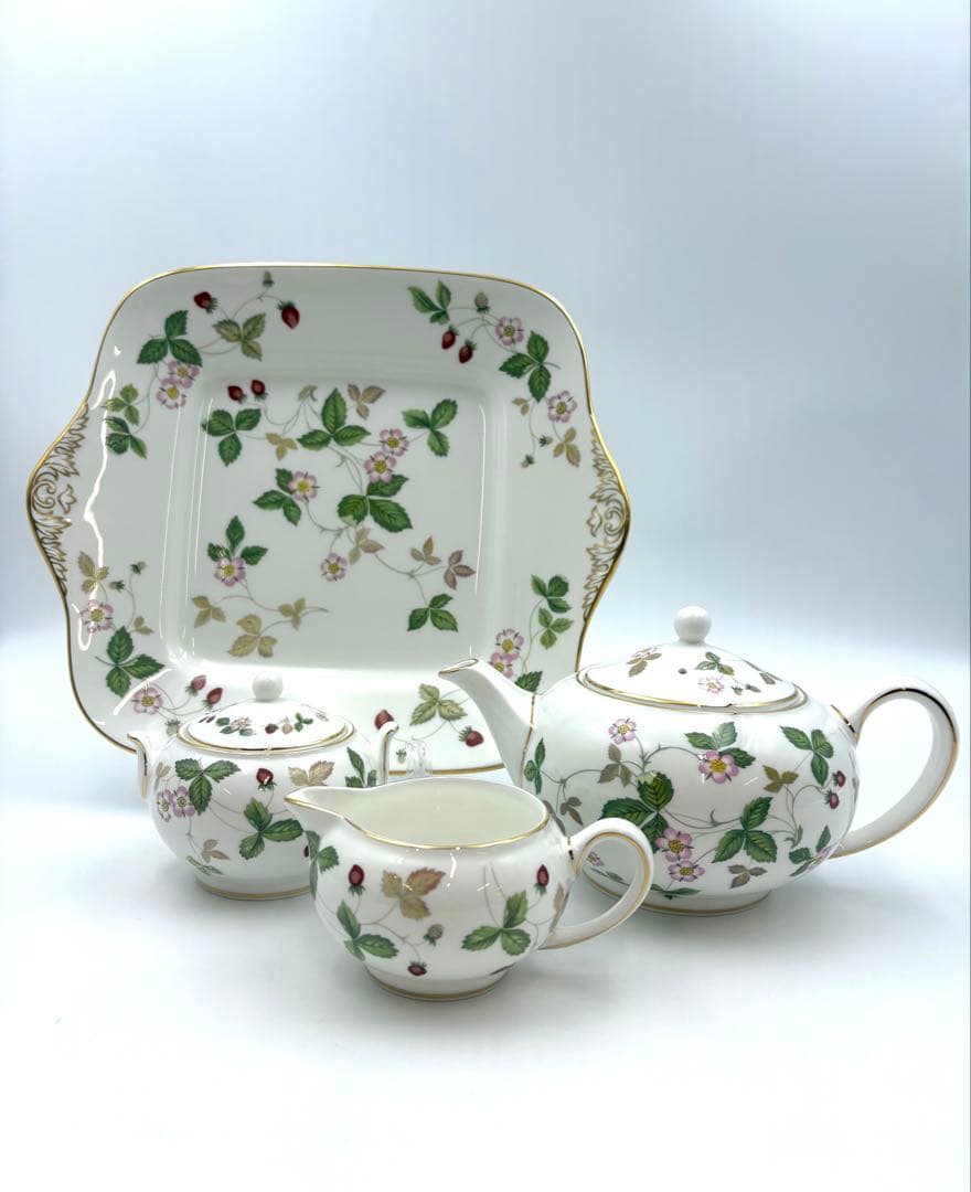  ウェッジウッド ワイルドストロベリー 4点セット